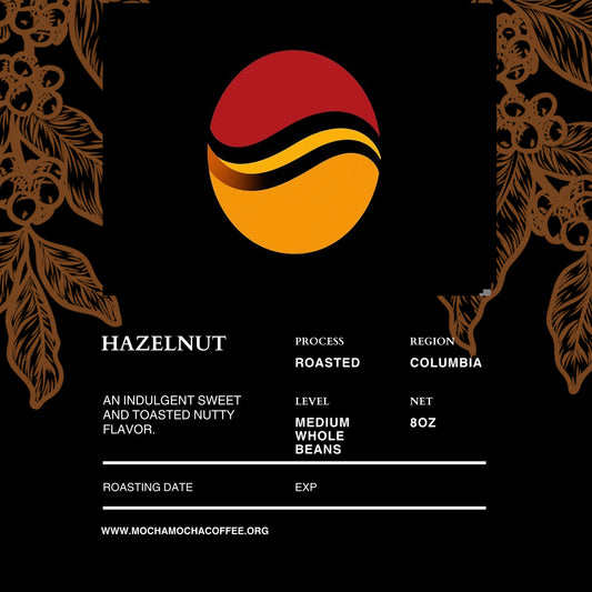 Hazelnut coffee (8oz) whole beans